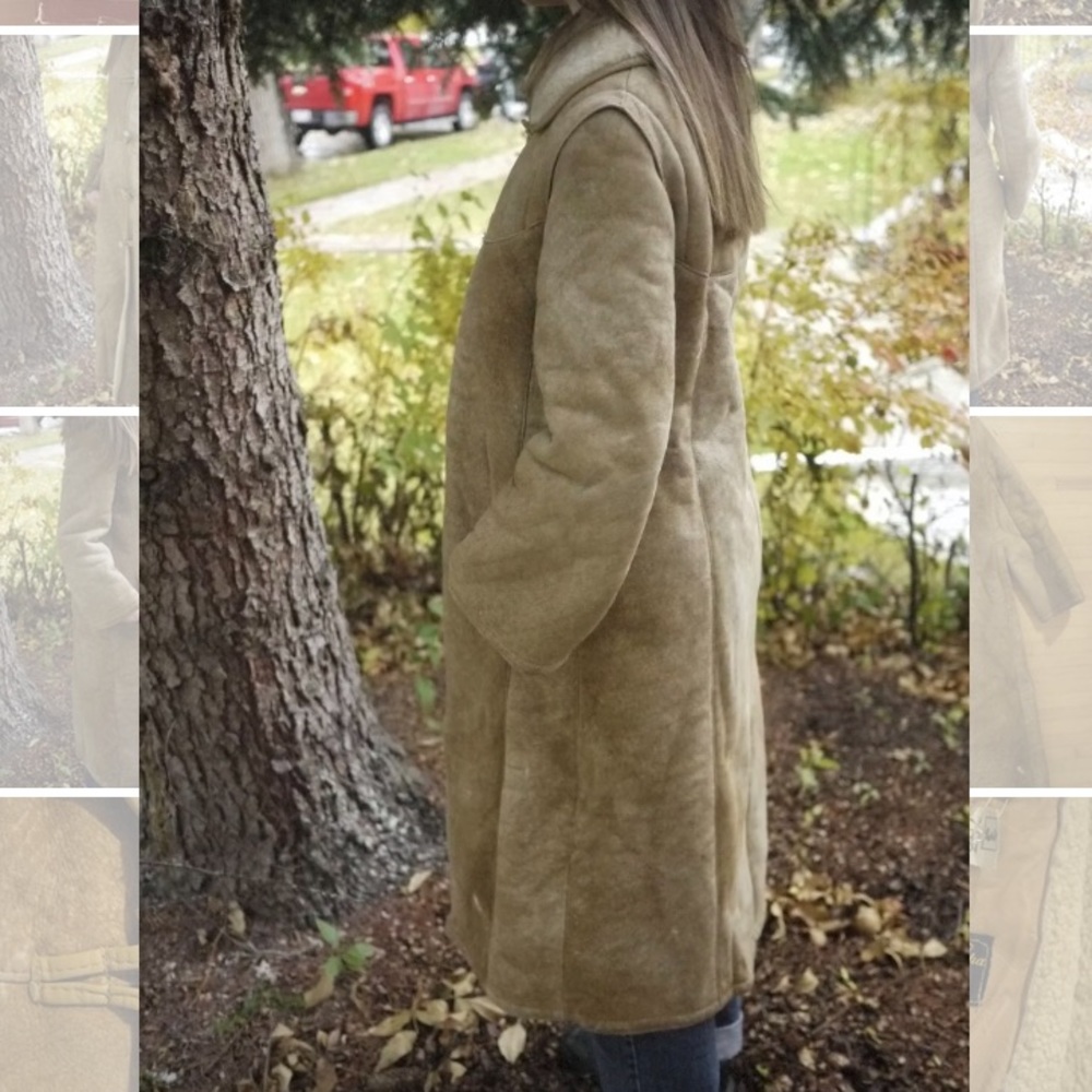 1970s SAWYER OF NAPA Boho Shearling Sheepskin S - Picture 2 of 7